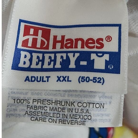 Hanes Beefy-T Key West Graphic T-Shirt Men's Sz XXL Palm Tree Pre-Shrunk VTG - Picture 4 of 6